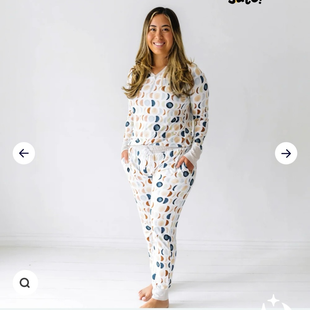Little Sleepies Luna Neutral Women's Pajama Top and Bottoms